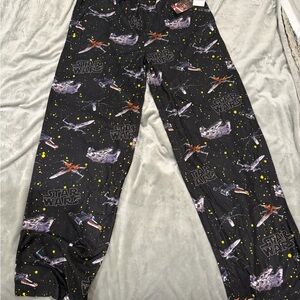 Star Wars Black Kids Leggings with Spaceship Print